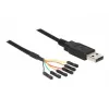 Kabel USB DeLOCK 1.8m USB2.0-A/TTL 6-pin czarny