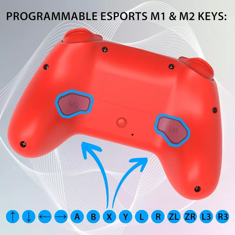 Subsonic Bezprzewodowy Kontroler LED Czerwony do Switch