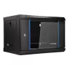 EXTRALINK LITE 6U 530X400 CZARNA SZAFA RACK DO MONTAŻU NA ŚCIANIE Z PÓŁKĄ