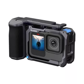 Zestaw Telesin StreetGrip do GoPro Hero 9–13 z klatką, mocowaniami i akcesoriami