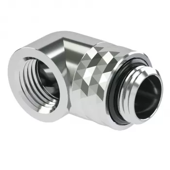 Adapter Barrow TDWT90-V2.5 S — obrotowy G1/4 cala męski na G1/4 cala żeński, srebrny