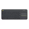 Logitech Wireless Touch Keyboard K400 Plus Mini QWERTZ Czarny
