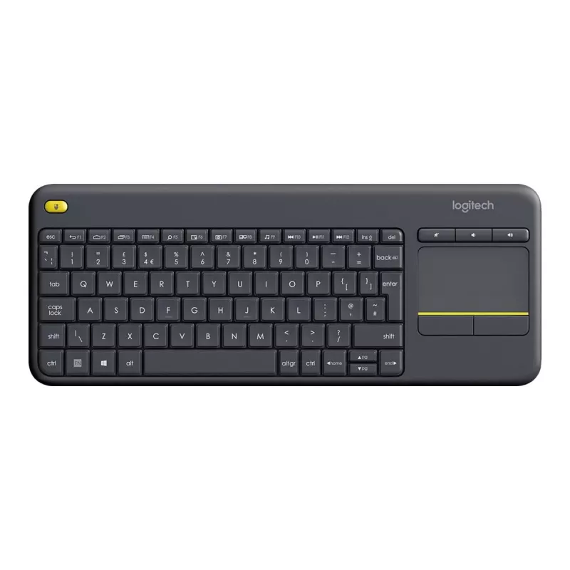 Logitech Wireless Touch Keyboard K400 Plus Mini QWERTZ Czarny