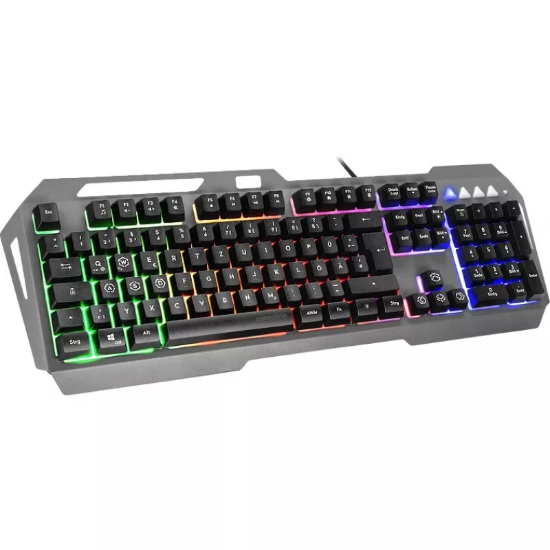 Speedlink Gaming klawiatura LUNERA. Metal Rainbow. Czarny retail