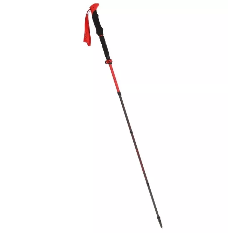 Kijki do nordic walking Viking SPIDER FS czarno-czerwone UNI – regulowane kijki trekkingowe