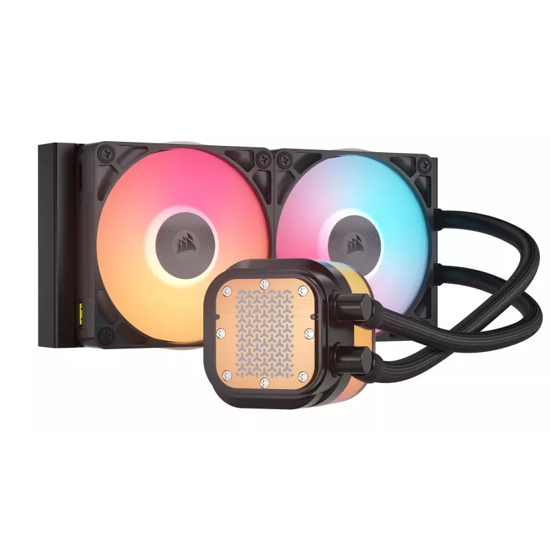 Chłodzenie powietrzne Corsair iCUE LINK TITAN 240 RX LCD 12 cm czarny 300–2100 RPM