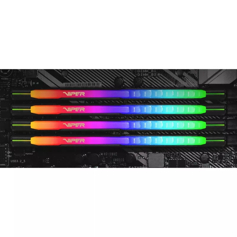 Patriot Viper Steel RGB 32 GB (2x16 GB) DDR4-3600 CL20 zestaw pamięci, PVSR432G360C0K