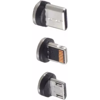 Złącze przewodowe ShiverPeaks BS14-19003 USB Micro-B USB-C 8-Pin czarno-srebrne