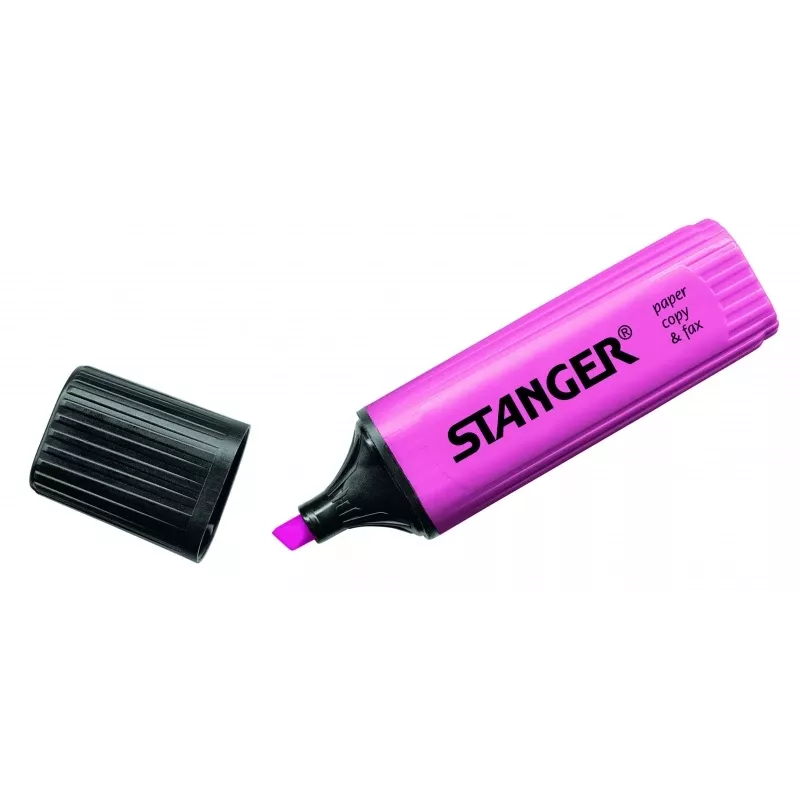Zakreślacz STANGER, 1-5 mm, różowy, 1 szt. 180004000