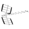 Antena kierunkowa LIBOX LB1600 16-elementowa pasywna DVB-T, UHF 470–790 MHz, VHF 174–230 MHz, zysk 18 dB, filtr LTE