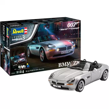 Model kolekcjonerski samochodu REVELL BMW Z8 1:24, zestaw metalowy do sklejania, gotowy model do ekspozycji