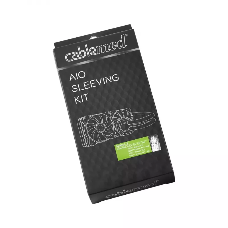 Cablemod CM-ASK-S2KW-R AIO - zestaw osłon na kable (seria 2), kolor czarno-biały