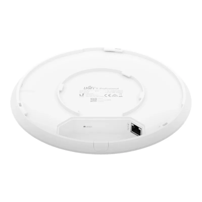 Punkt dostępowy UBIQUITI U6‑PRO — Wi‑Fi 6 dwuzakresowy 2.4/5 GHz, PoE, IP54, sufit/ściana, 4800 Mb/s (5 GHz), 573.5 Mb/s (2.4 GHz)