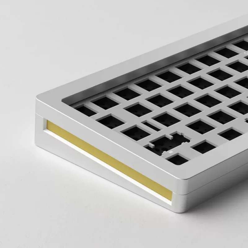 AKKO Gaming klawiatura Case MonsGeek M7 VIA Barebone Kit srebrny — barebone obudowa klawiatury mechanicznej, kompatybilna z oprogramowaniem VIA
