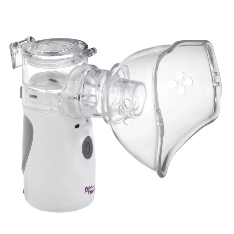 Przenośny inhalator siateczkowy ProMedix PR-835 nebulizator USB, zasilany bateriami nebulizator przenośny