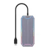 Koncentrator USB Unitek uHUB S7+ — przewodowy USB 3.2 Gen 2 Type-C, 100 W PD, Gigabit Ethernet, obsługa 4K, Space szary