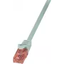 LogiLink PrimeLine Kabel krosowy RJ-45 (M) do RJ-45 (M) 10 m UTP CAT 6 bezhalogenowy szary