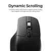 Mysz Keychron M6 Praworęczna Uniwersalna — Optyczna, RF Wireless + Bluetooth + USB-C, 30000 DPI, Czarna