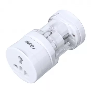 Akyga AK-AD-61 uniwersalny adapter podróżny, cały świat, 10 A, biały