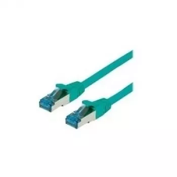 VALUE - Kabel krosowy - RJ-45 (M) do RJ-45 (M) - 1,5 m - SFTP, PiMF - CAT 6a - Bezhalogenowy, Formowany, Bezzaczepowy, Linka - Zielony (21.99.1993)