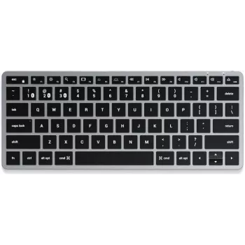 Klawiatura Satechi Slim X1 Bluetooth QWERTZ Niemiecka Czarno-Szara (ST-BTSX1M-DE)