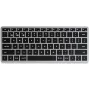 Klawiatura Satechi Slim X1 Bluetooth QWERTZ Niemiecka Czarno-Szara (ST-BTSX1M-DE)