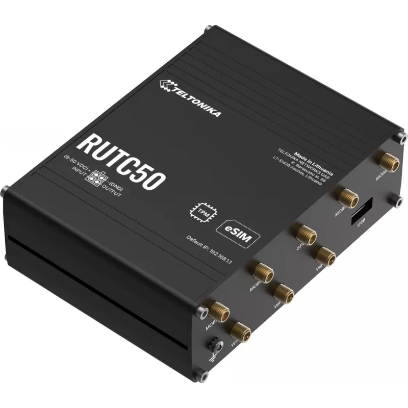 TELTONIKA NETWORKS RUTC50 V2 eSIM 5G/4G/LTE/3G WiFi 6 Router