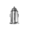 Ładowarka samochodowa Vention Two-Port USB A+A (30+30) Szary Mini Styl Aluminium