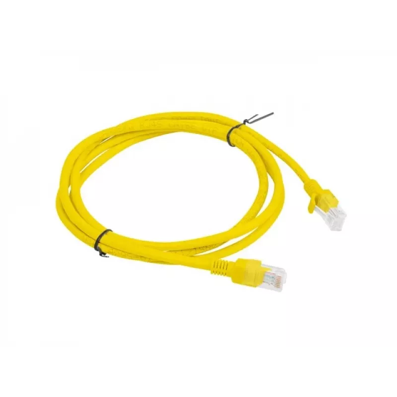 LPATCHCORD Cat.5E UTP 1.5M Żółty FLUKE PASSED LANBERG 10-PACK