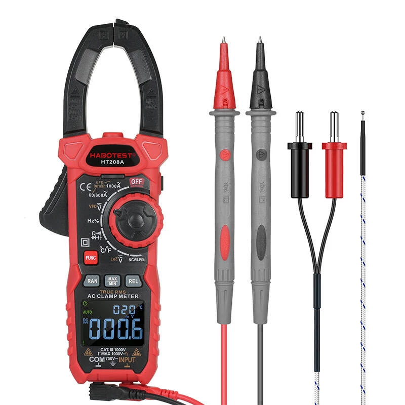 Cęgowy miernik cyfrowy Habotest HT208D