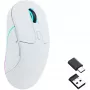 Myszka gamingowa Keychron M3 dla prawej ręki RF Wireless + Bluetooth Optyczna 26000 DPI Biała