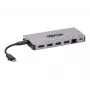 Stacja dokująca USB-C - 4K HDMI, USB 3.2 Gen 1, Hub USB-A, GbE, Czytnik kart, Ładowanie 100W PD, Odłączany przewód U442-DOCK5D-GY