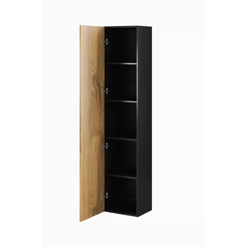 Cama zestaw mebli do salonu VIGO 9 czarny/dąb wotan