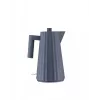 Alessi MDL06 B Plisowany Czajnik Elektryczny, Czarny Wtyk Euro
