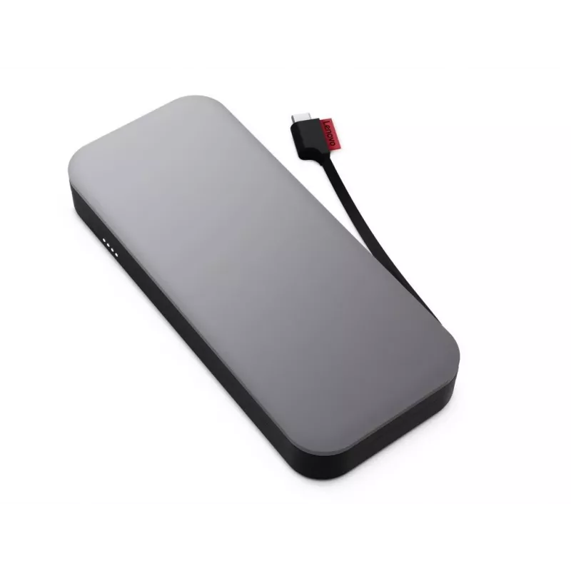 Powerbank Lenovo Go USB-C do laptopa (20 000 mAh), litowo-jonowy, czarno-szary, USB typu A i C