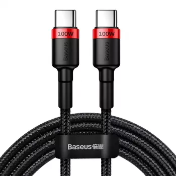 Kabel Baseus Cafule PD2.0 100W flash charging USB do Type-C (20V 5A) 2m czerwony+czarny
