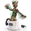 LEGO Marvel Tańczący Groot Składana Animowana Figurka Akcji Postać z Strażników Galaktyki Interaktywny Zestaw Zabawkowy dla Dzieci Superbohater
