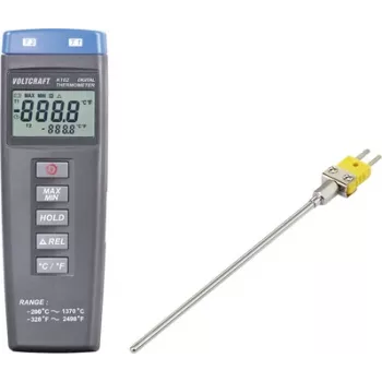 Instrument pomiarowy temperatury VOLTCRAFT K102 + TP 200 -200 do +1370 °C Sonda typu K
