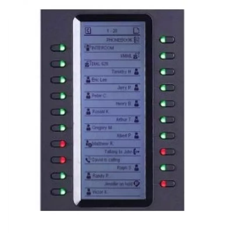 Grandstream Networks GXP2200EXT IP moduł dodatkowy Czarny 20 przycisków