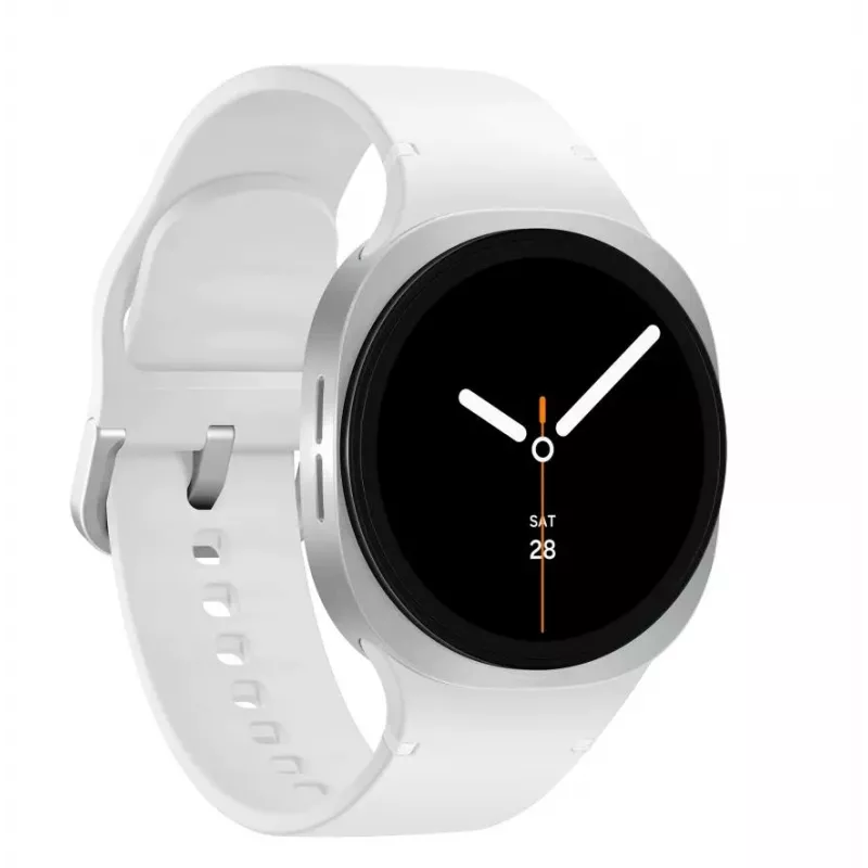Samsung Galaxy Watch 8 3,3 cm (1,3 cala) AMOLED 40 mm Cyfrowy 438 x 438 pikseli Ekran dotykowy Srebrny Wi-Fi GPS (satelitarny)