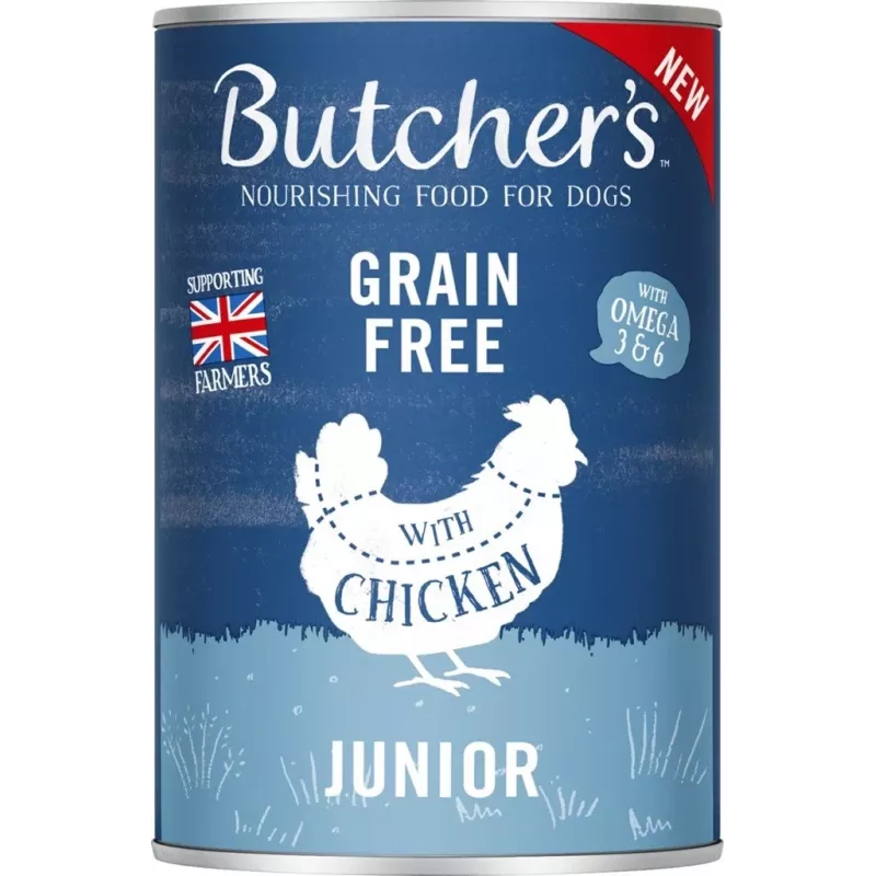 BUTCHER'S Oryginalny Junior Mega pack mix - mokra karma dla psa - 6 x 400g