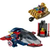 Zestaw klocków konstrukcyjnych LEGO Marvel Super Heroes Kapitan Ameryka Thanos 76319 — 107 elementów, 2 minifigurki, wiek 4+