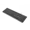 Klawiatura NATEC TROUT SLIM USB, układ US, czarna