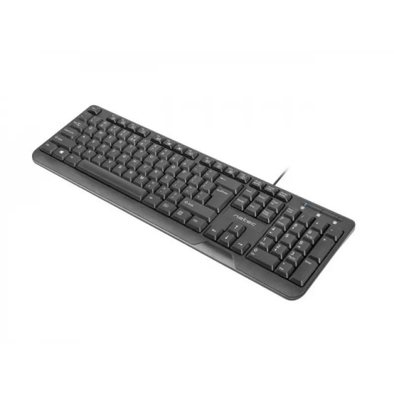 Klawiatura NATEC TROUT SLIM USB, układ US, czarna