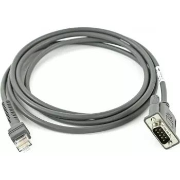 Zebra CBA-R08-S07ZBR kabel szeregowy Szary 2,1336 m RS232 DB9