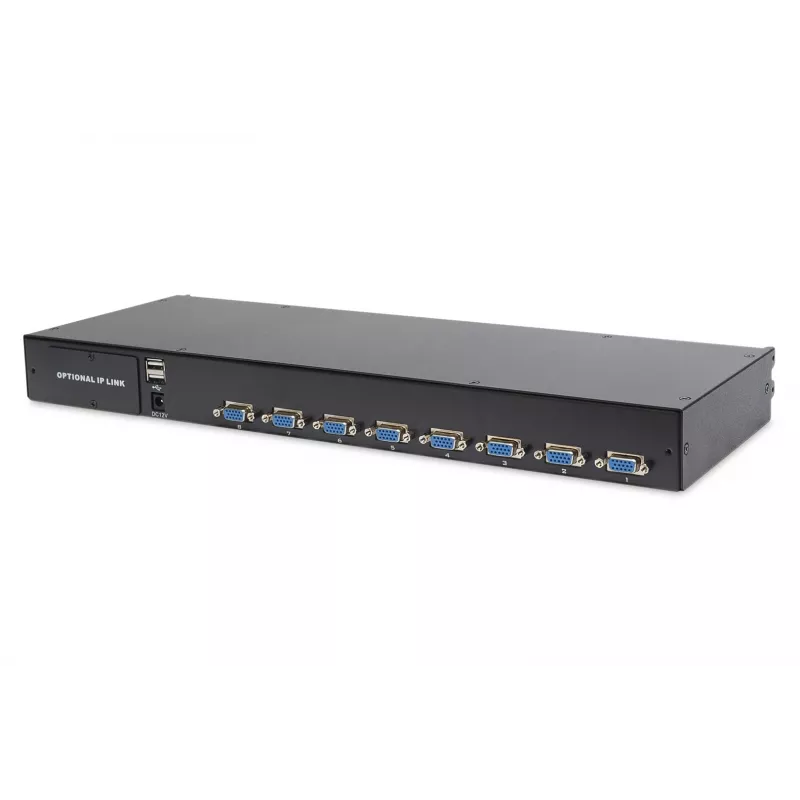 Konsola KVM Digitus 19-calowy LCD 8-portowa VGA klawiatura US