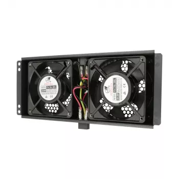 Wentylator chłodzący Extralink 2 FANS ROOF COOLING UNIT 220V AC Czarny Metal