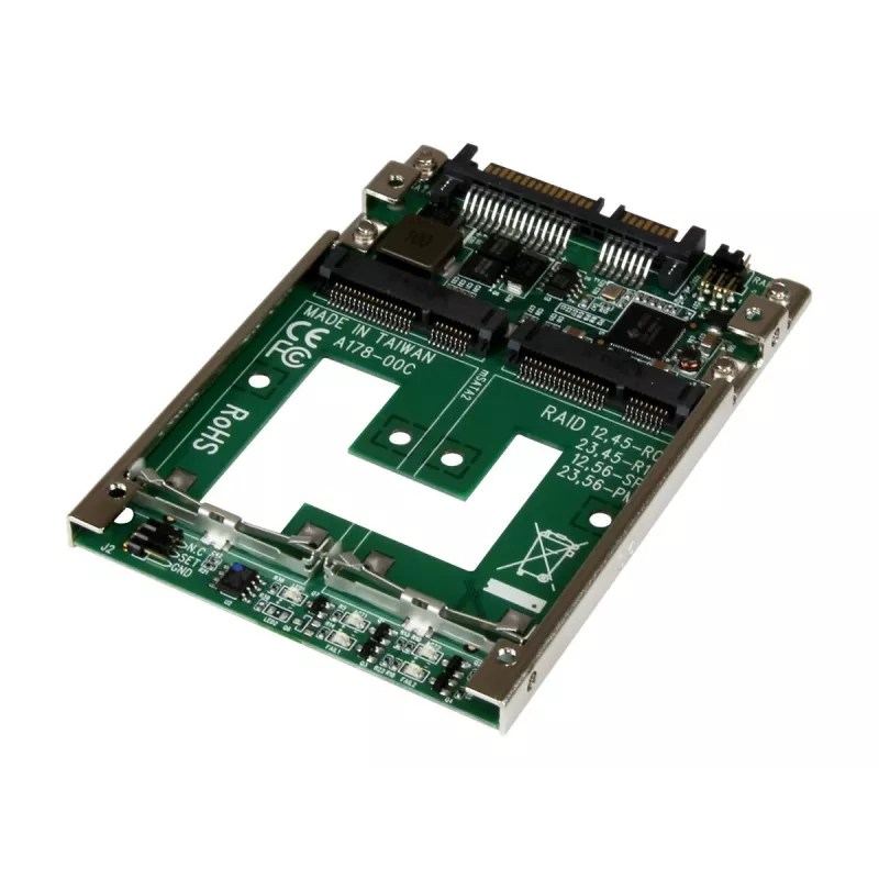 StarTech.com Adapter konwertera dwóch dysków SSD mSATA na 2,5-calowy SATA RAID