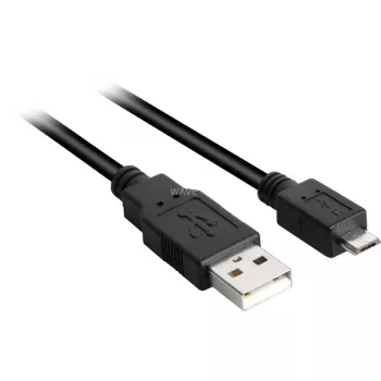 Kabel USB 2.0, wtyk USB-A > wtyk Micro-USB (czarny, 3,0 metra)
