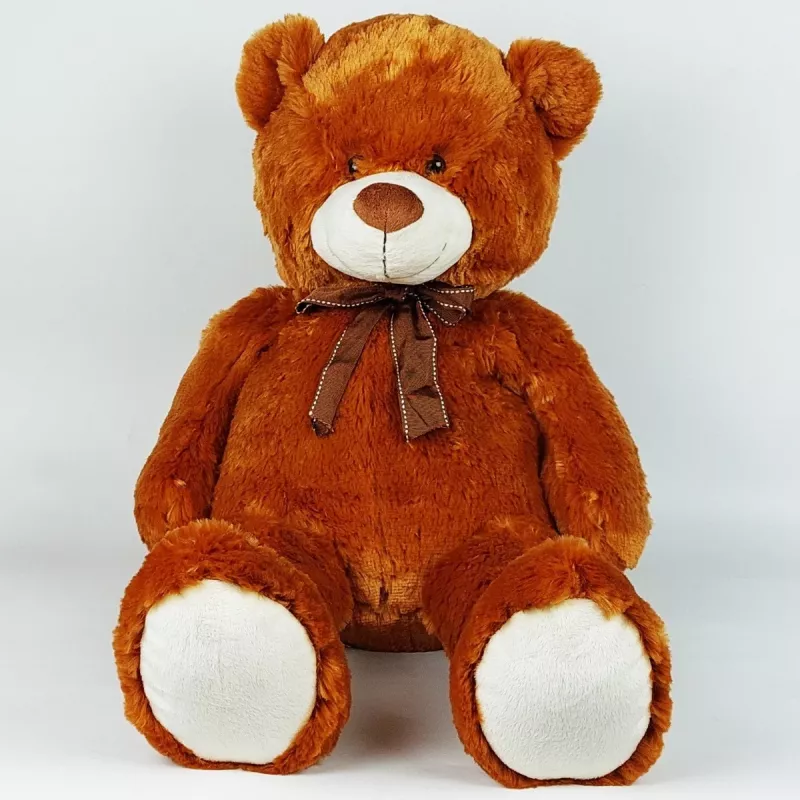 Pluszowa maskotka Miś z kokardą 70 cm brązowy